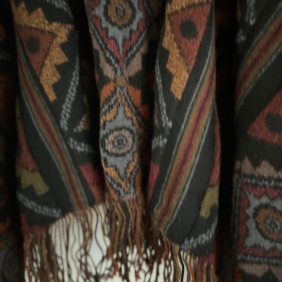 PERUVIAN CONNECTION 100% ALPACA HEAVY  RUANA - Picture 16 of 16